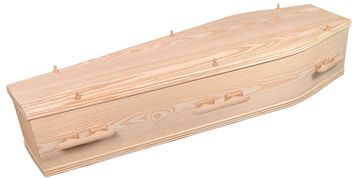 Natural Pine Coffin